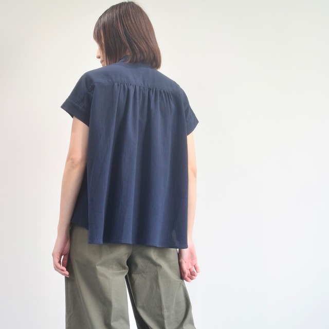 フレアブラウス navy