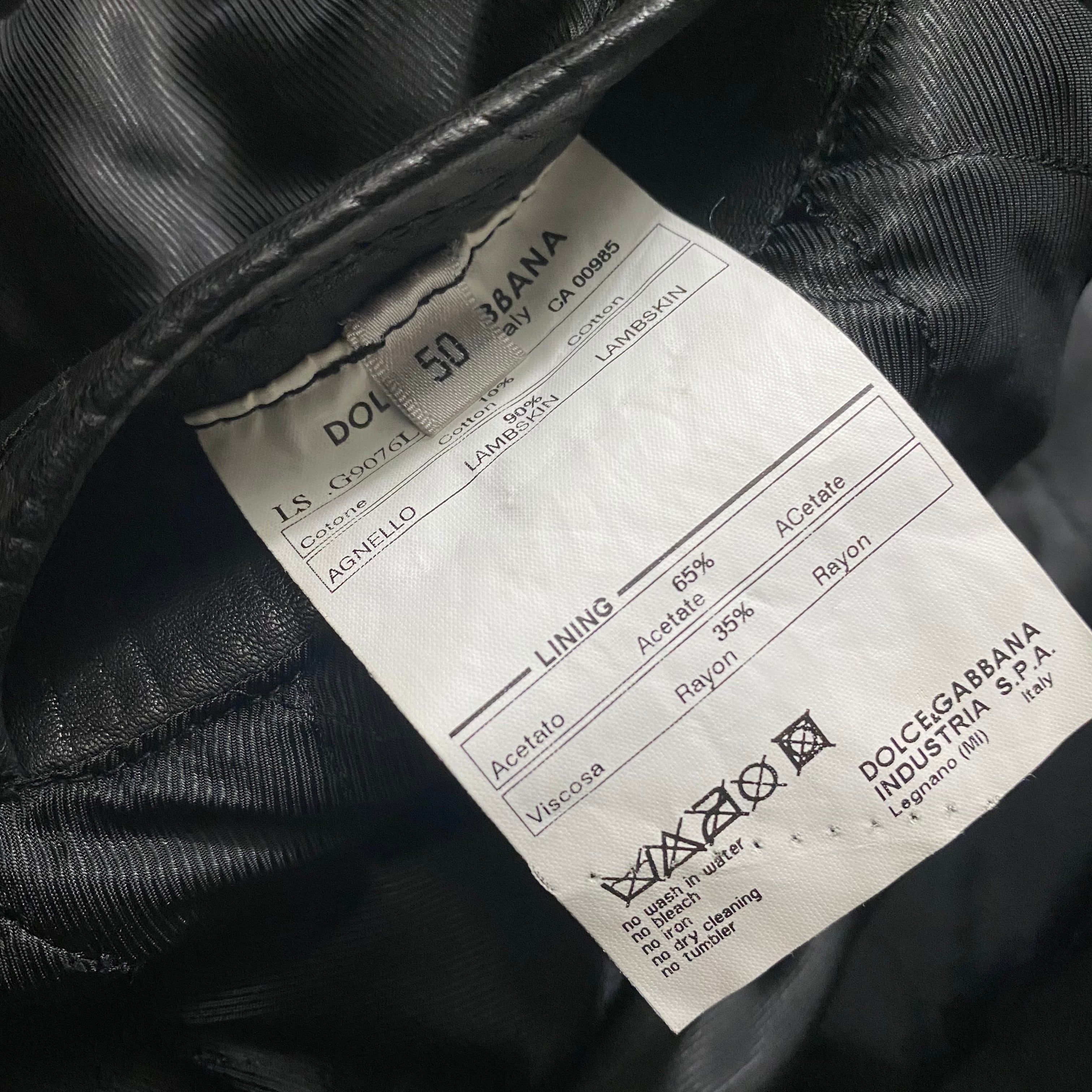 archive 2005AW DOLCE&GABBANA layered mouton riders jacket | NOIR 