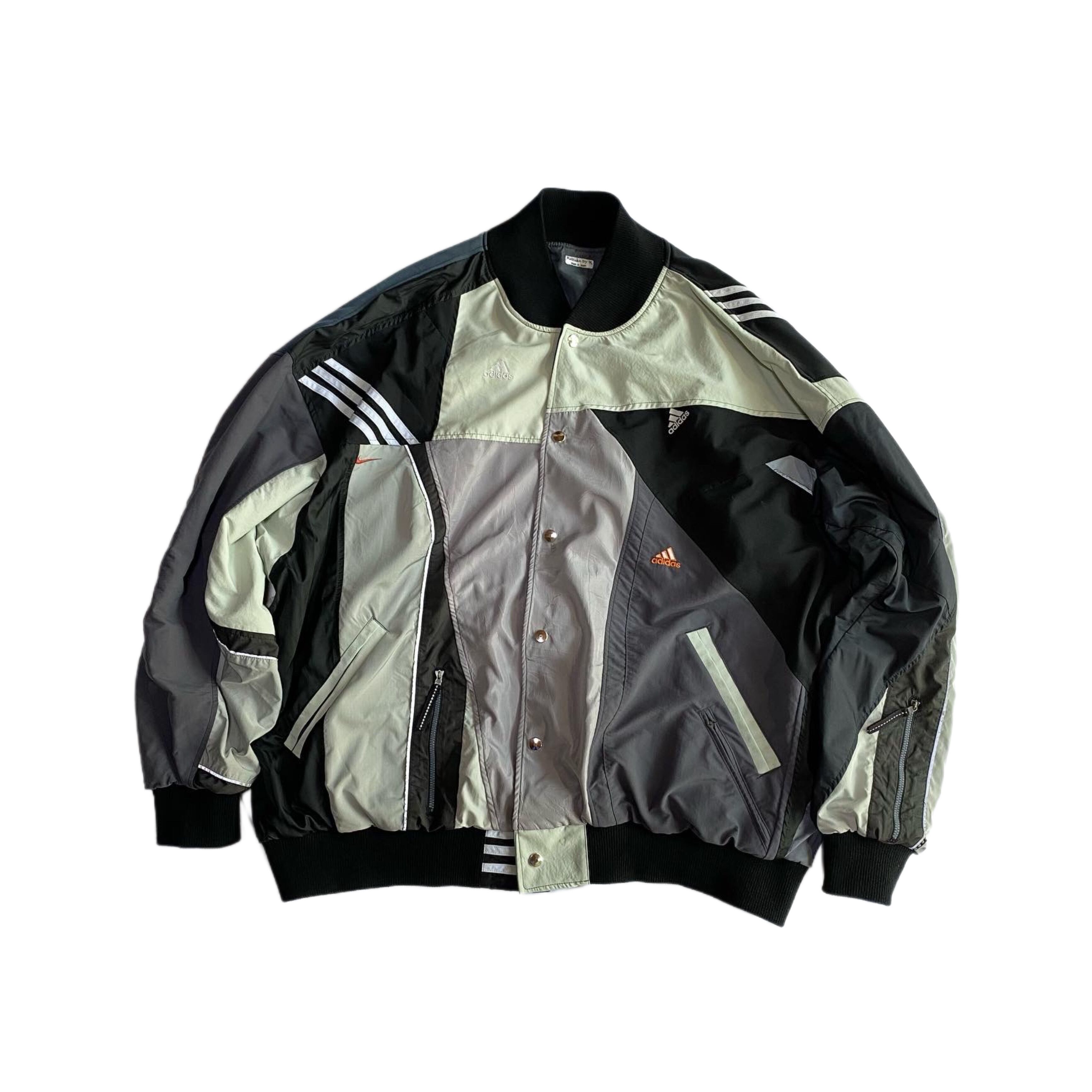 Rebuild sports oversized stadium jumper gray black