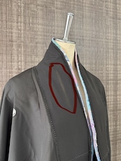 Black Longcoat See-through 638 (夏用着物)