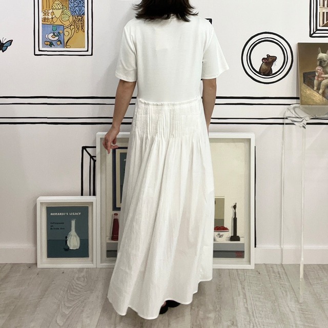 【新色】異素材ワンピース　19800円+TAX