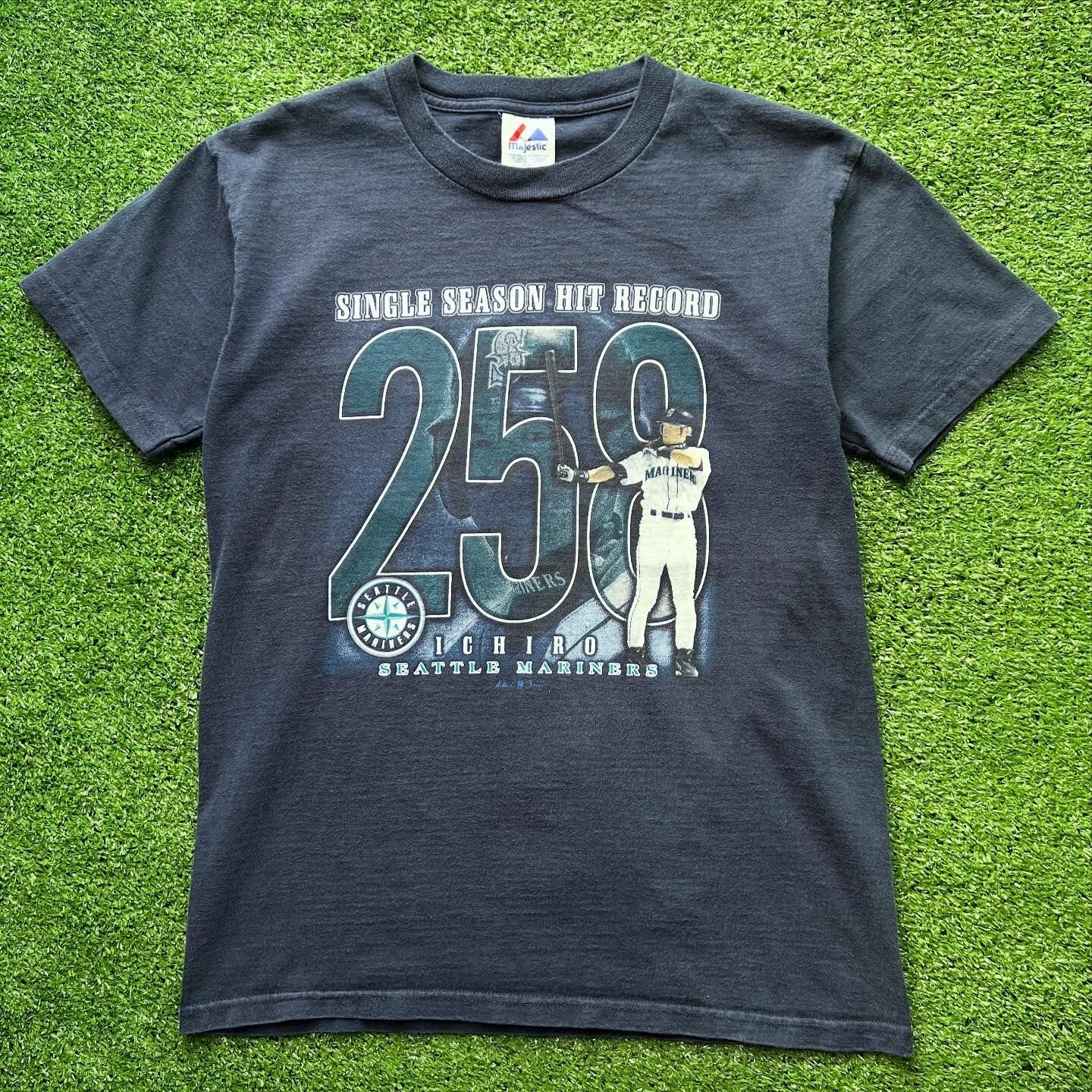 MLBマジェスティック シアトルマリナーズ イチローTシャツS シアトル