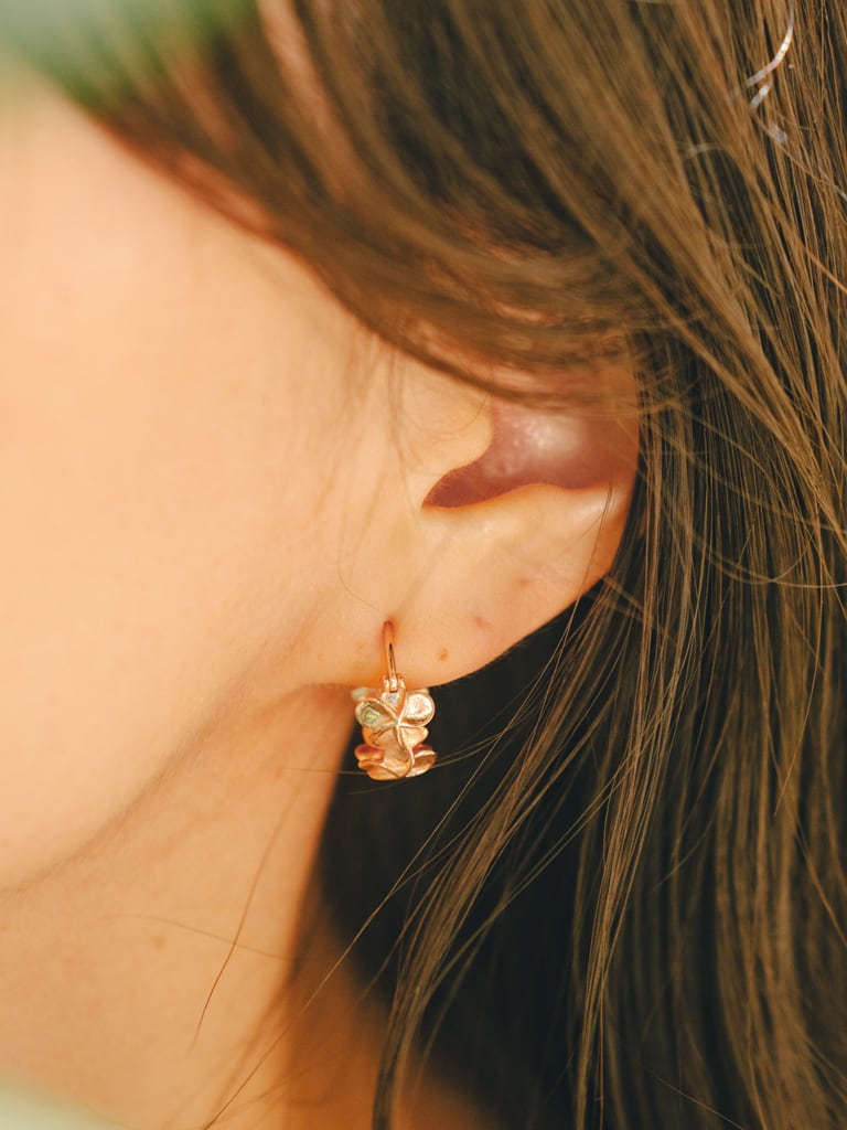 のほほんです14kgfブルーオブシディアンピアス のほほんです14kgf