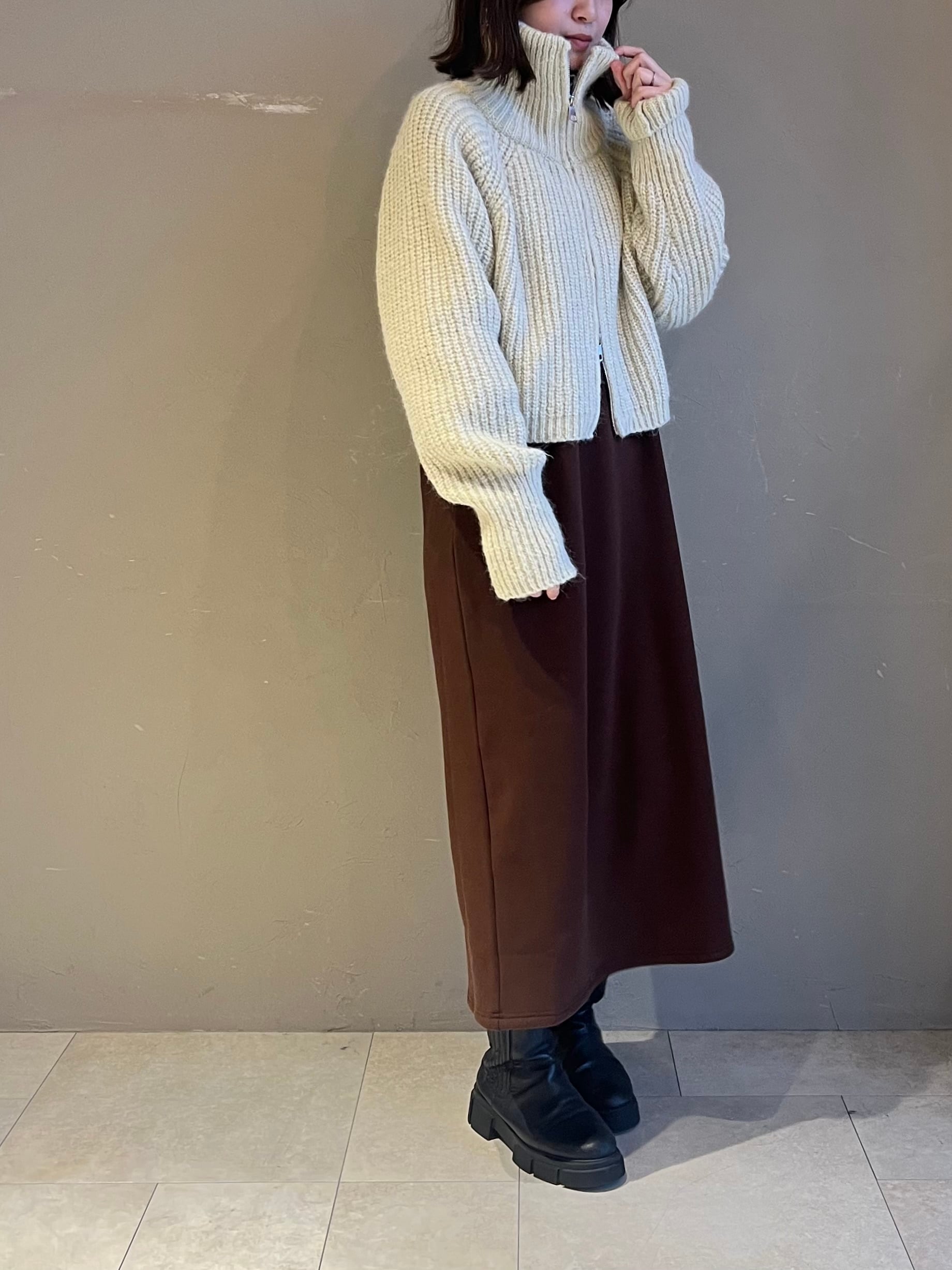 CLOCHE 裏起毛ワンピース CLOCHE 】ハーフジップ裏起毛ワンピース | valance 福井｜レディース