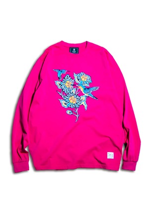 JAPANESE TRADITIONAL ICIRIAN L/S T-SHIRTS PINK