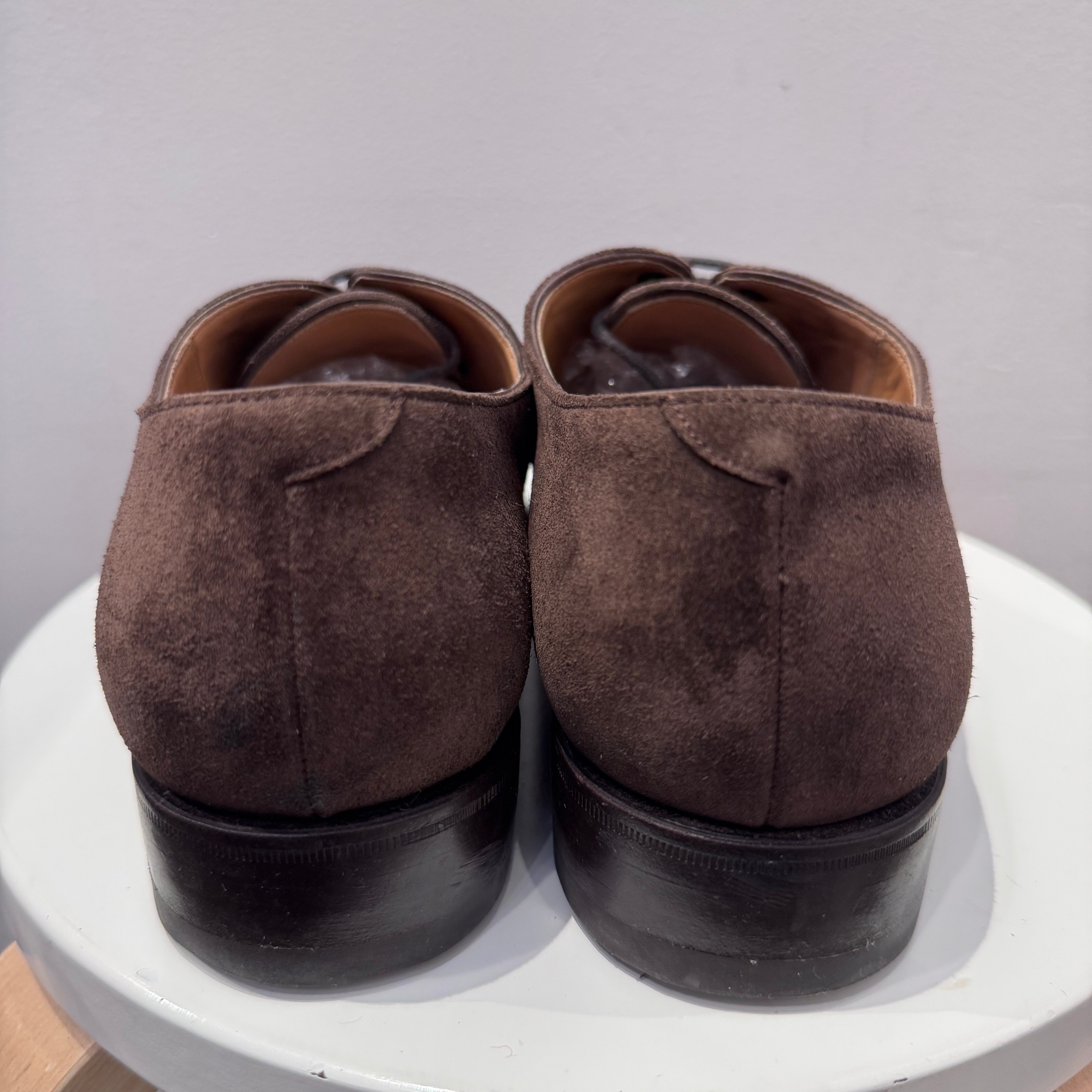 ⓃCARMINA CAP TOE SUEDE LEATHER SHOES | safarionline