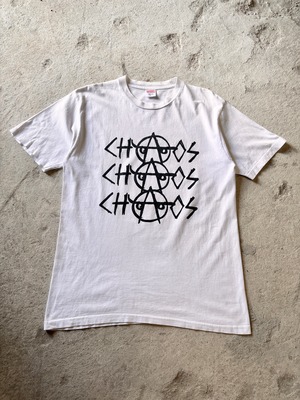 SUPREME/08AW CHAOS Tee/カオスTシャツ/アナ－キ－/ボックスロゴ/ホワイト/シュプリ－ム