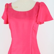 フラダンス 衣装 ワンピース ドレス Hula Ku ピンク系 セキノレーシングスポーツ 日本製 ワンカラー 無地 シンプル かわいい 華やか 鮮やか 明るい ダンス衣装 ハワイアンダンス レディース ハワイアン アロハ フラ ダンス レッスン 練習