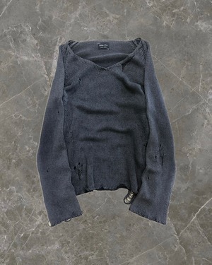 "Number (N)ine 07SS" v neck crash knit