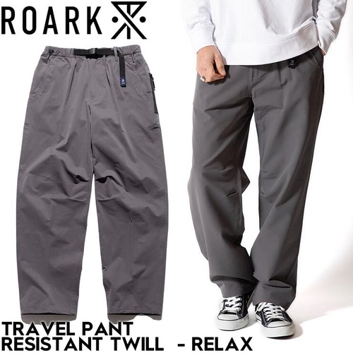 THE ROARK REVIVAL ロアーク リバイバル TRAVELPANT RESISTANT TWILL - RELAX パンツ ストレッチ リラックス RPJ1153-BLK 日本代理店正規品