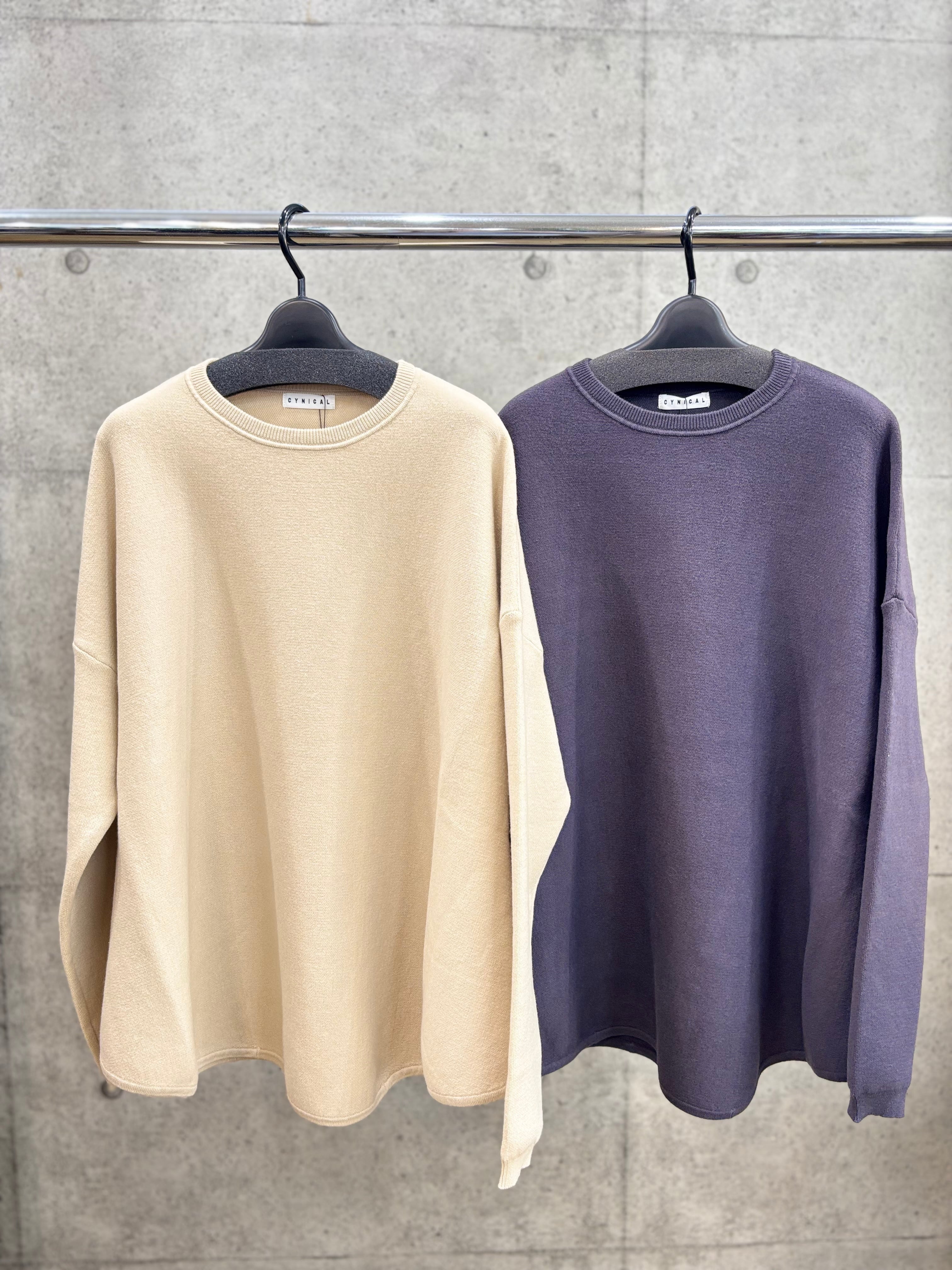 CYNICAL /ニットライク/カットソー/水色 CYNICAL /ニットライク/カットソー/水色