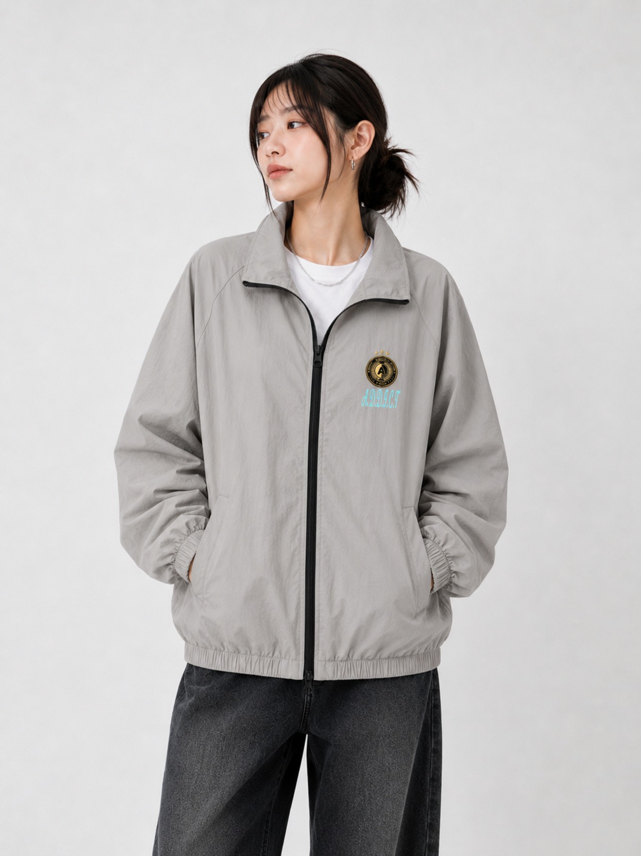 A.D.D.I.C.T FC Track Jacket Ash Gray