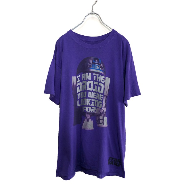 映画 スターウォーズ ディズニー コラボ R2d2 キャラクター Tシャツ メンズm Star Wars Disney パープル 古着 古着屋エバレット