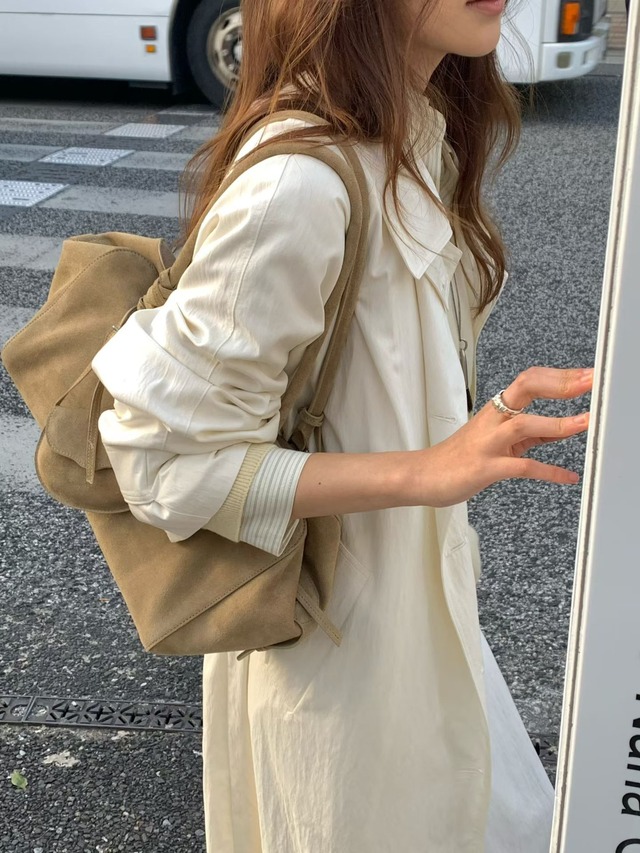 (予約) verveine / Mellow cow leather shoulder bowling bag 2color