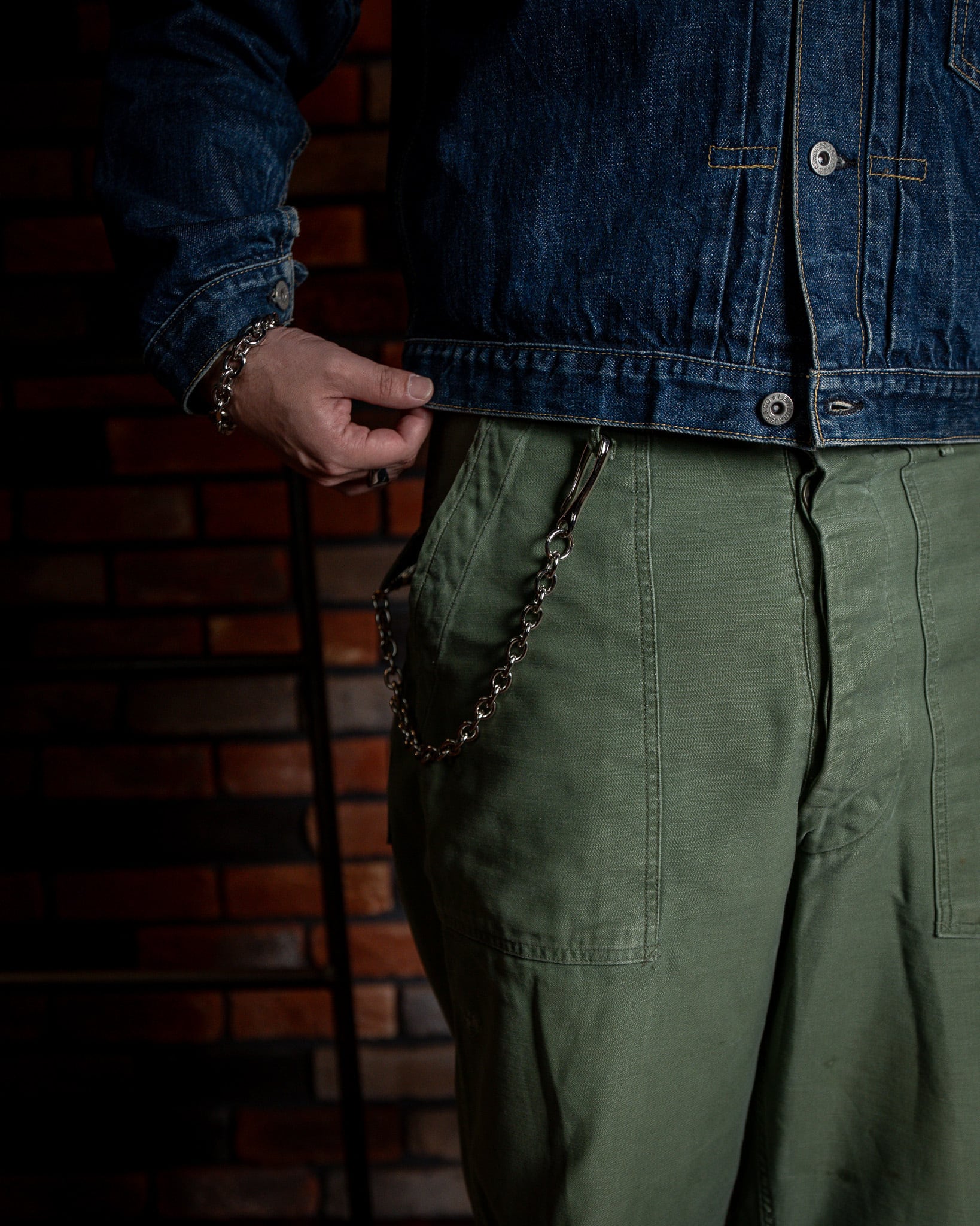 Additive and Line】Wallet Chain Nickel Silver WCH-005 新品