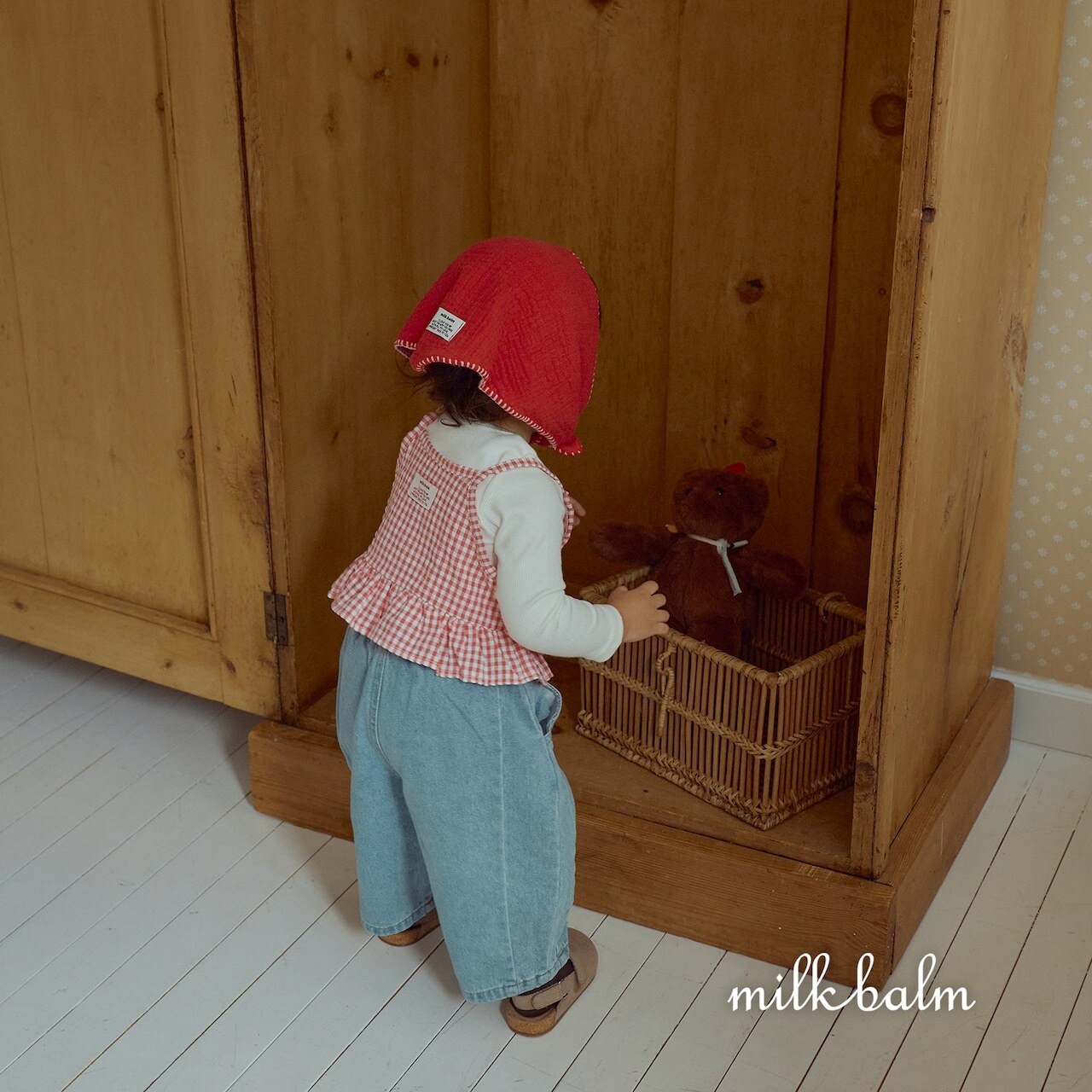 韓国子供服 / 26Autumn / Milkbalm / まるっこデニムパンツ / 女子服 / キッズ服 / 秋服 *XS~XL*