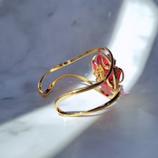 【即納】FLOWER *imperial red*10◆gold -bracciali-