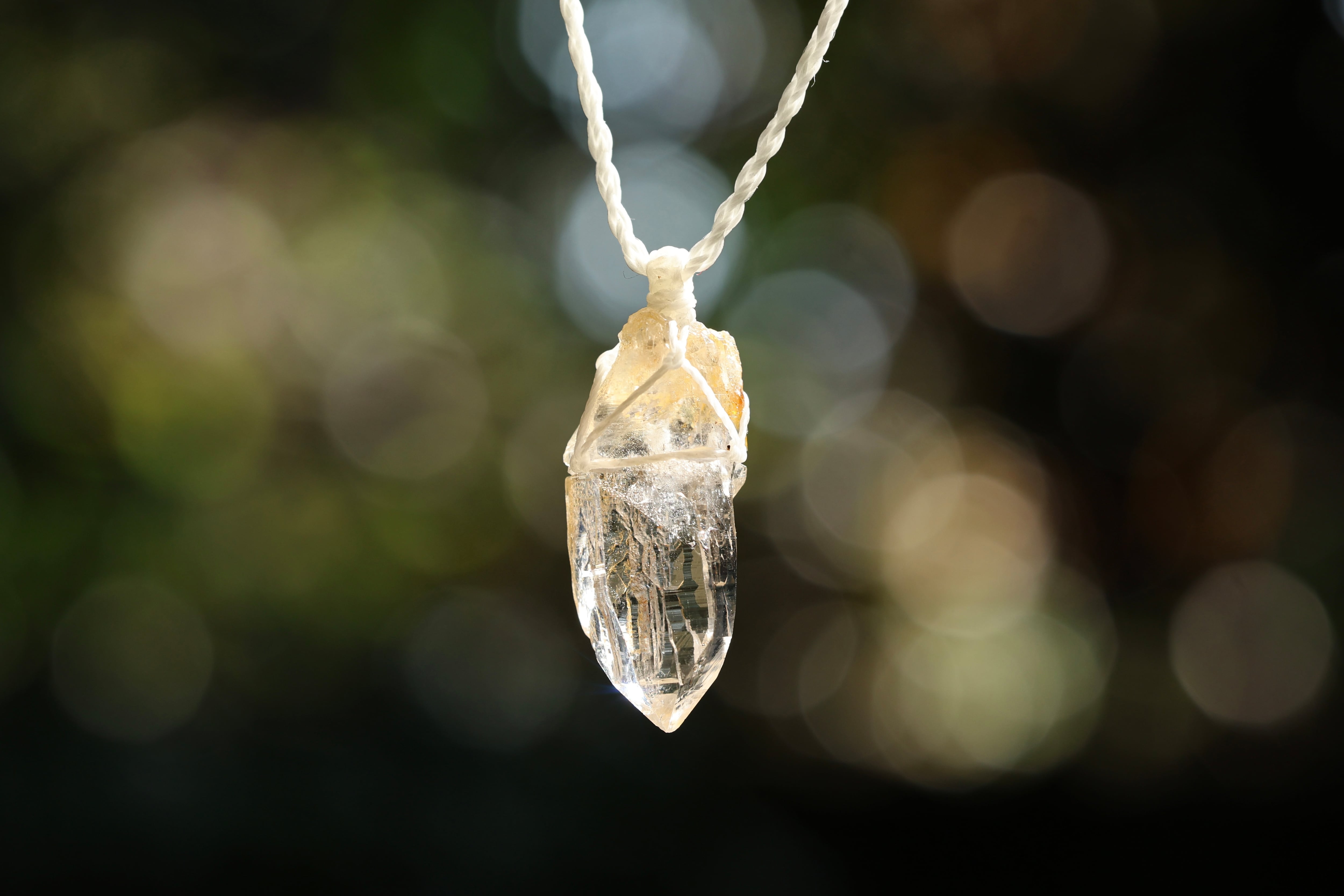 ヒマラヤ水晶ネックレス ガネーシュヒマール産