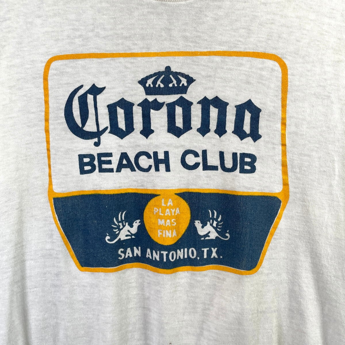 80~90年代 USA製 Corona コロナビール 企業ロゴプリントTシャツ メンズ
