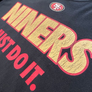 【NIKE】NFL San Francisco 49ers Tシャツ アメフト XL ロゴ プリント ナイキ スウッシュ us古着 アメリカ古着