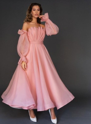 送料無料 未使用 発表会 舞台衣装 パーティ フォ－マル オフショルダ－ ミディアム ドレス 13号 XL [OPN1145]