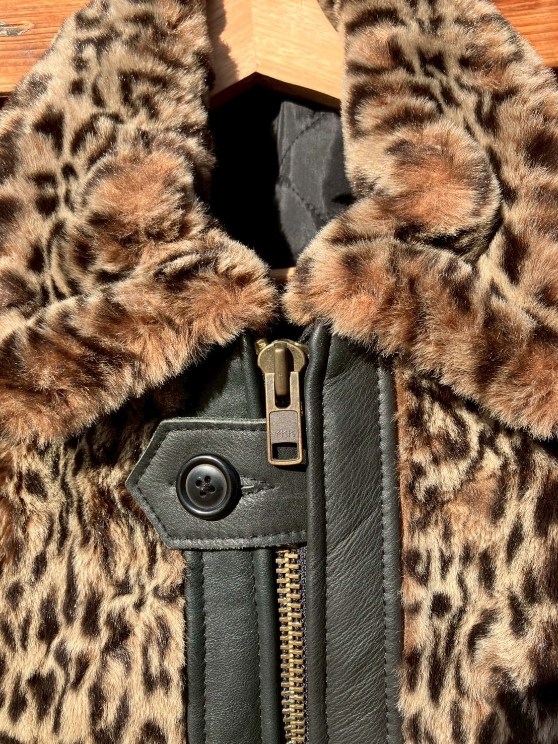 Vintage Leather Grizzly Jacket 再構築 熊ジャン オワジャン