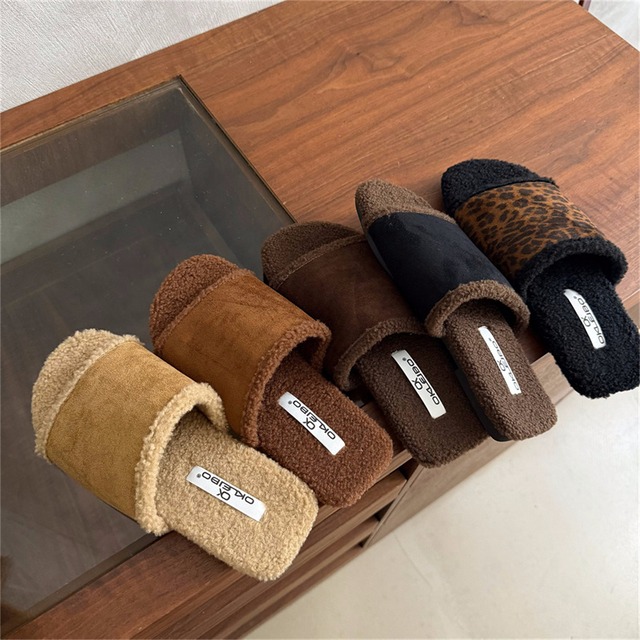 fluffy slipper shoes　j-0201