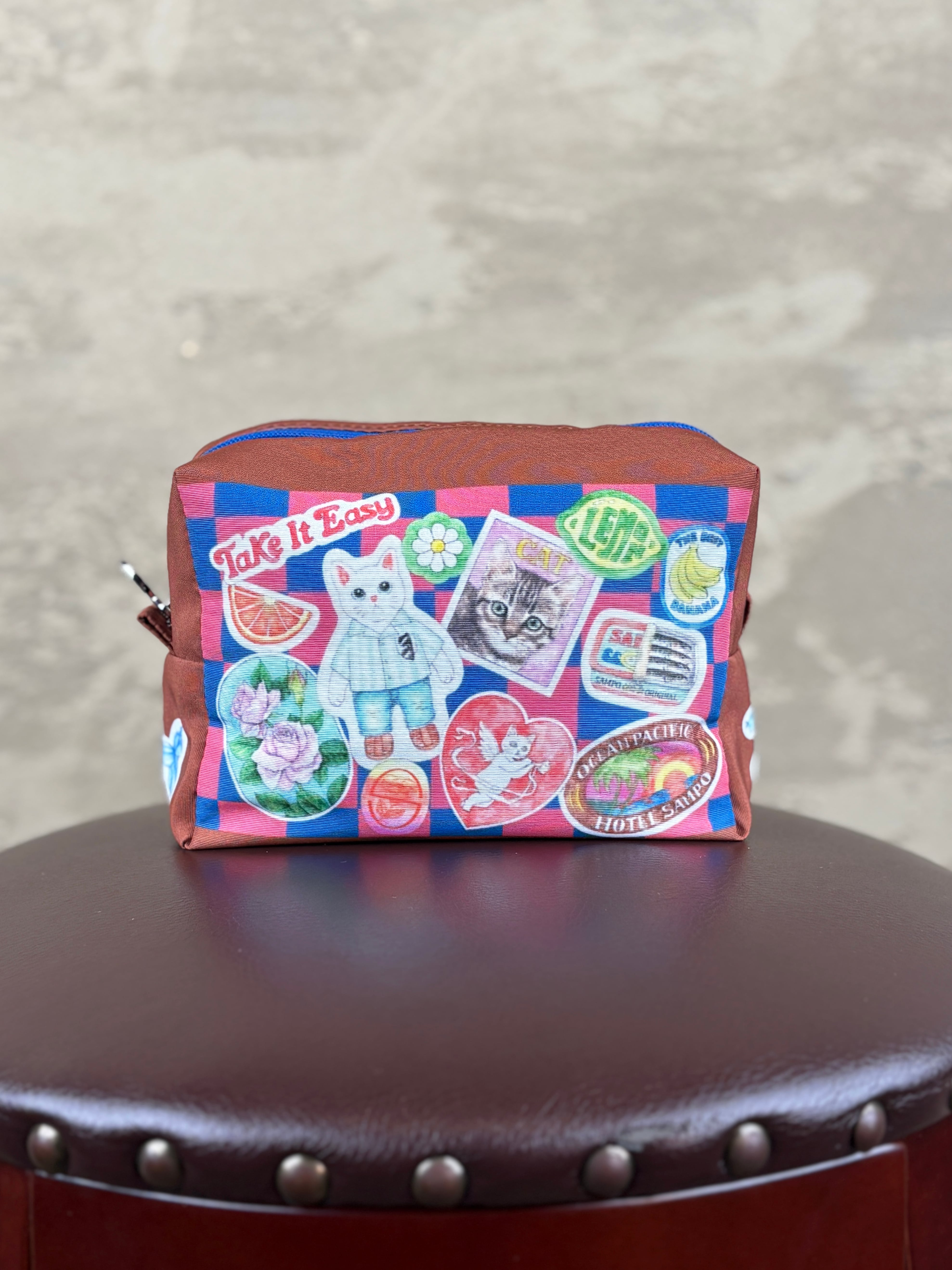 ボックスポーチ【Sticker Mania】《撥水・軽量》