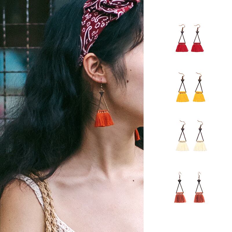 ドリームホーストラベル女性はエスニックレトロイヤリングフェイスリフトボヘミアンテルネットレッドイヤリング女性を着用 ドリームホーストラベル婦人服17321708963