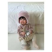 【取寄】CHIP ふわふわストライプ柄Tシャツ|冬服|韓国子供服