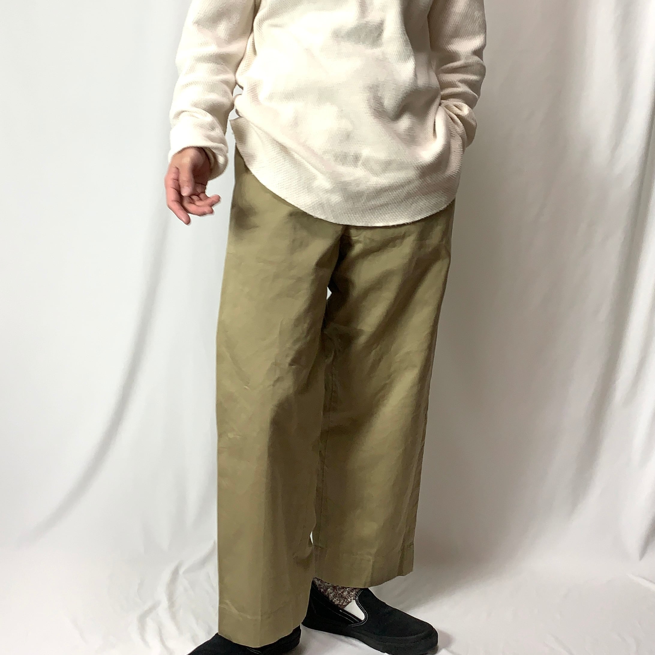 vintage 50s CHINO PANTS TROUSERS U.S. ARMY military slacks