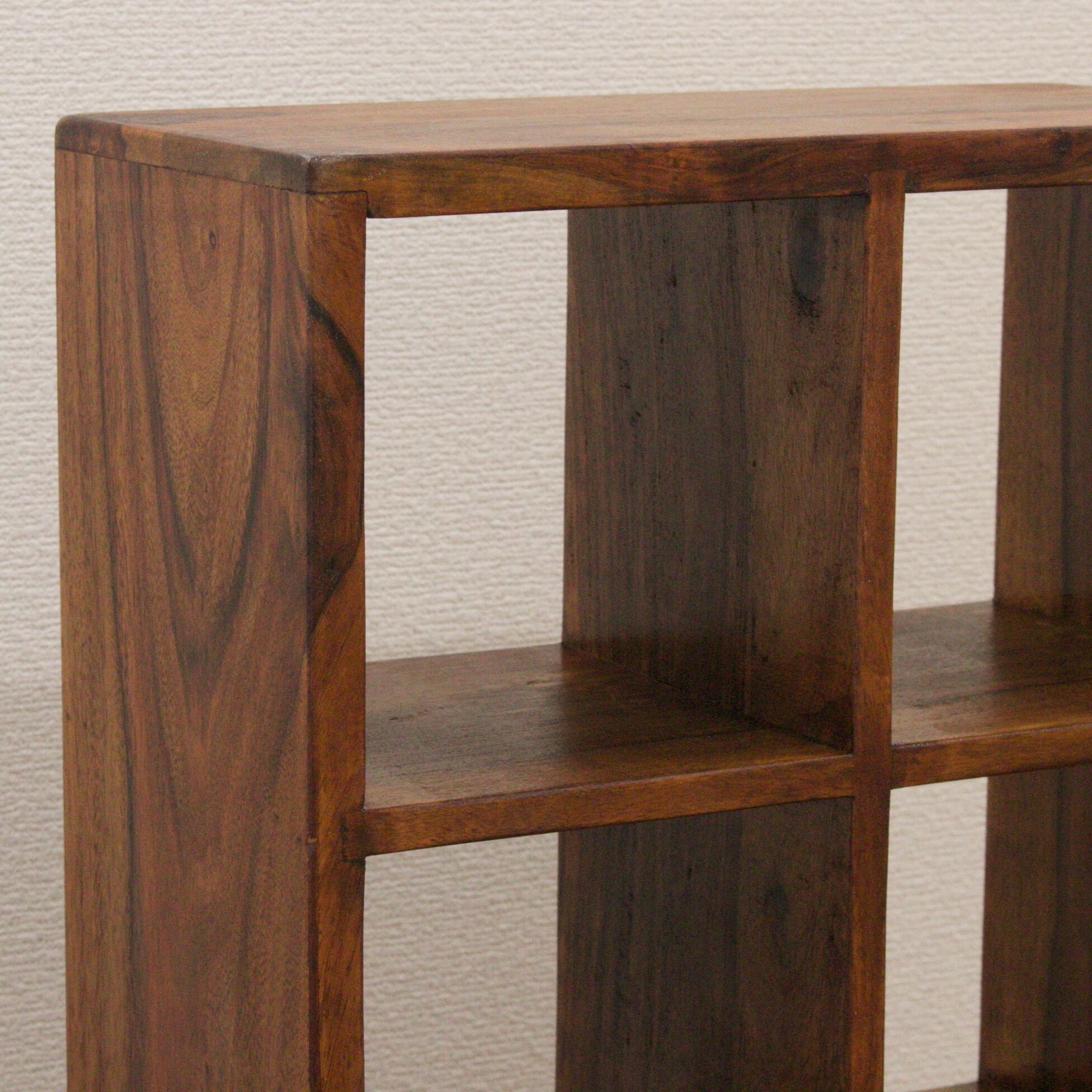 Cdラック おしゃれ Cd収納 シェルフ シーシャムウッドフリー棚6 スリム 仕切り 卓上 整理ラック 木製 机上 薄型 飾り棚 飾棚 新品即決 木製