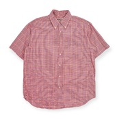 80s 90s ビンテージ◆McGREGOR マクレガー チェック柄 BD ボタンダウン 半袖 シャツ Lサイズ /メンズ /アメカジ/日本製