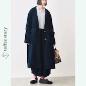 【2color】バックスタイルもチャーミング♡:ピュアコットンのコーデュロイロングコート i0498