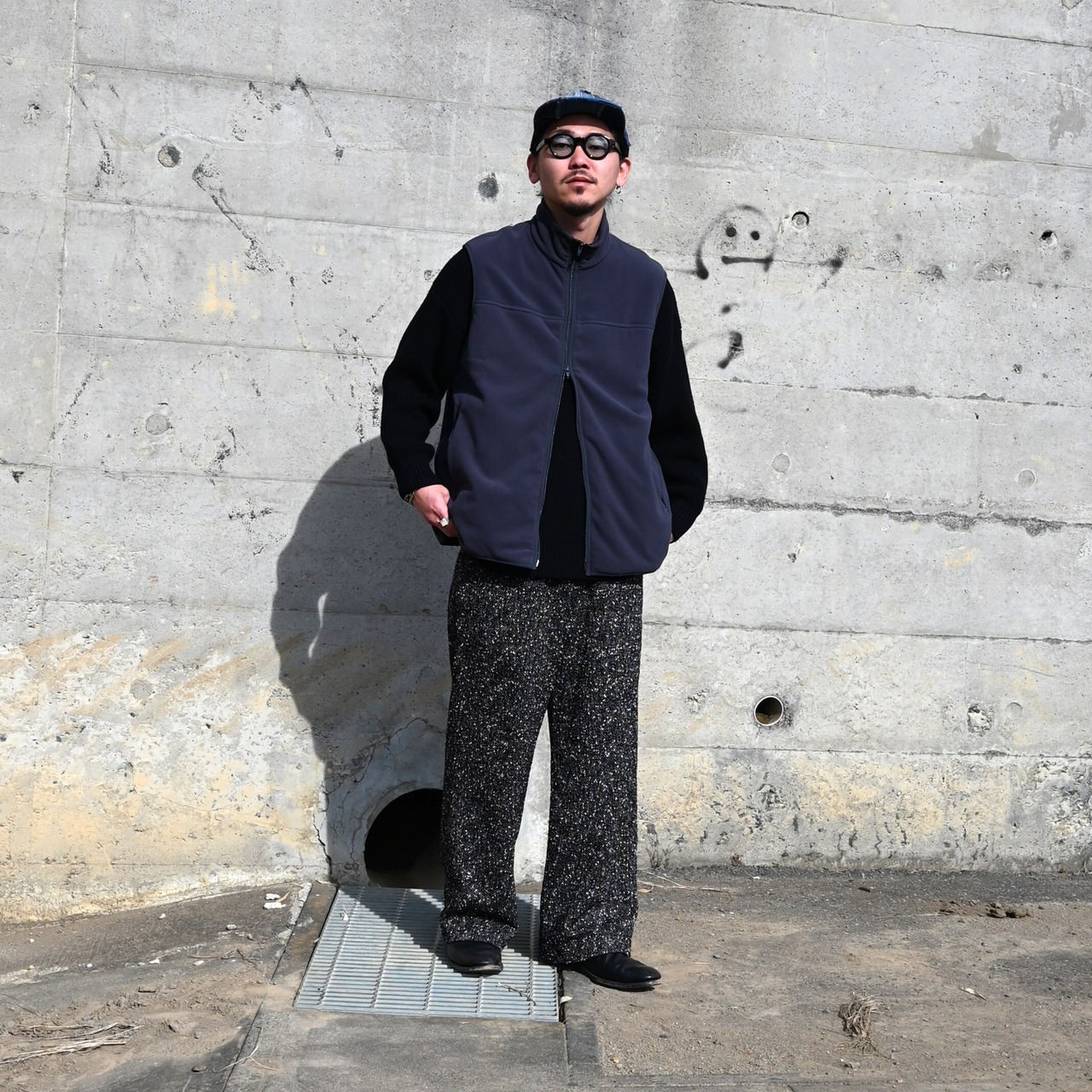 THE DAY(ザデイ)WIND ZONE FLEECE VESTスタイル