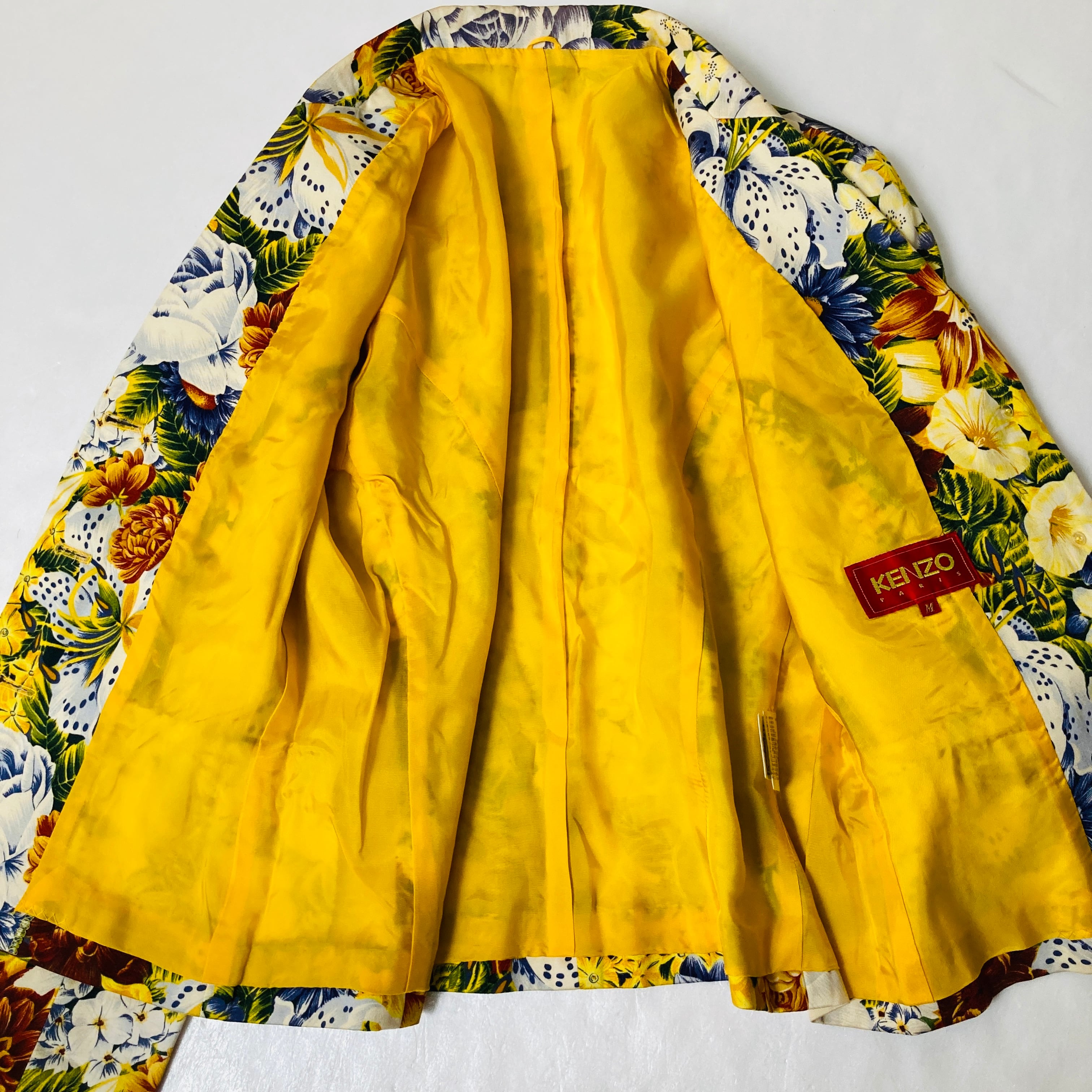 KENZO Paris フローラ フラワー 花 総柄 テーラードジャケット 