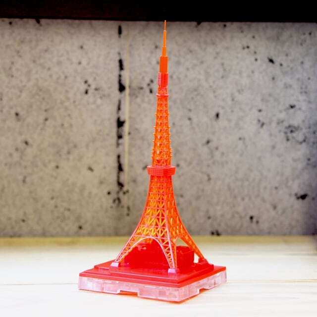 ジオクレイパー　東京タワー　イルミネーションカラー　クリアレッド