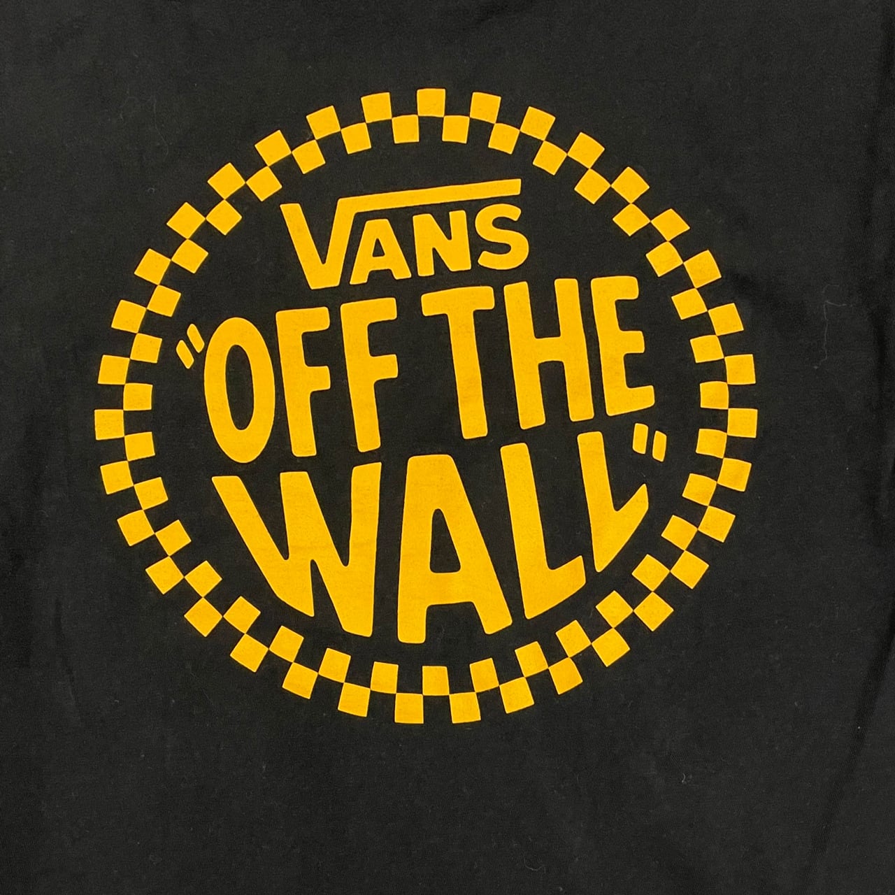 古着 送料無料 VansバンズOFF THE WALLバックプリントロゴTシャツ/ブラックS Secca-eshop