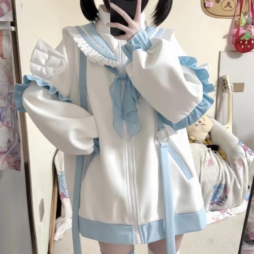 ゆめかわ♡レッグウォーマー付きサブカル系セーラージャケット　jya4★