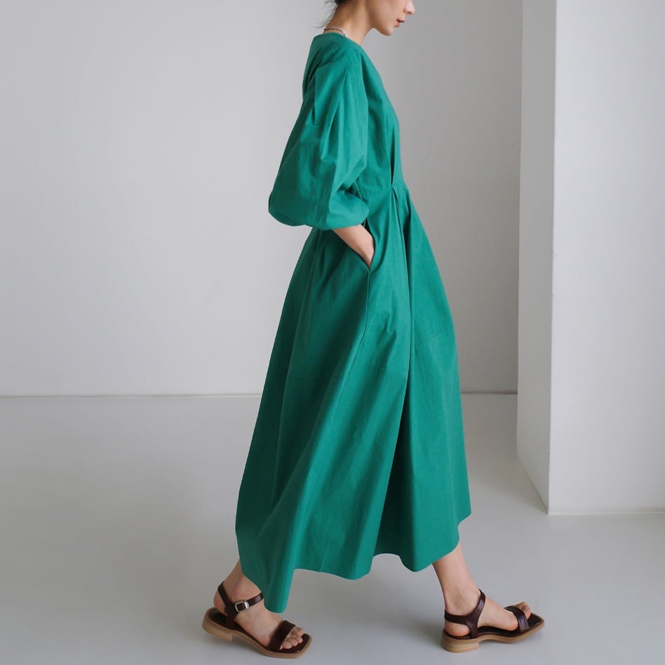 High-Waist Sleeve Dress A0832 | Lucy's Select
