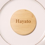 【席札】竹製コースター