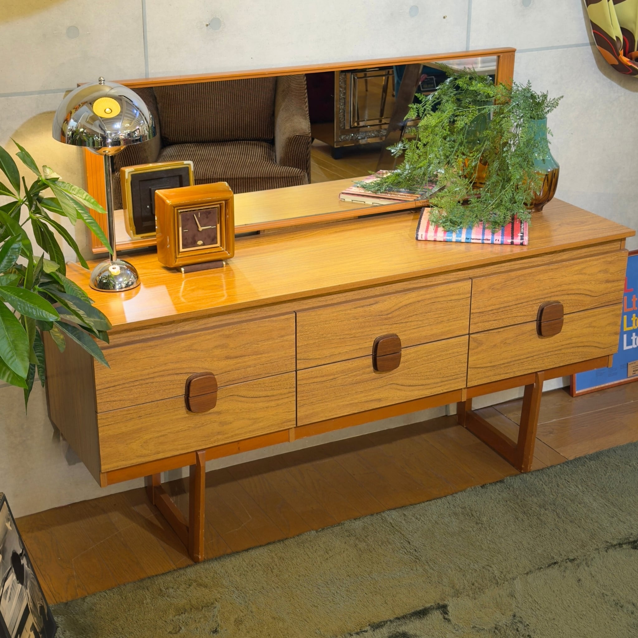 VINTAGE】Maruni Telephone Table / オールドマルニ 電話台 サイド