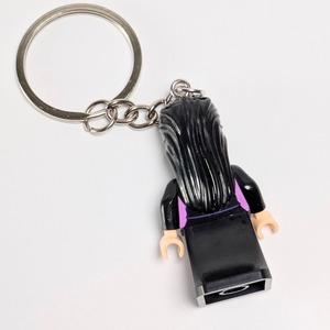 ☆ブロックフィギュアキーホルダー☆【 Elvira, Mistress of the Dark / エルヴィラ 】〚アメリカン雑貨 アメトイ〛