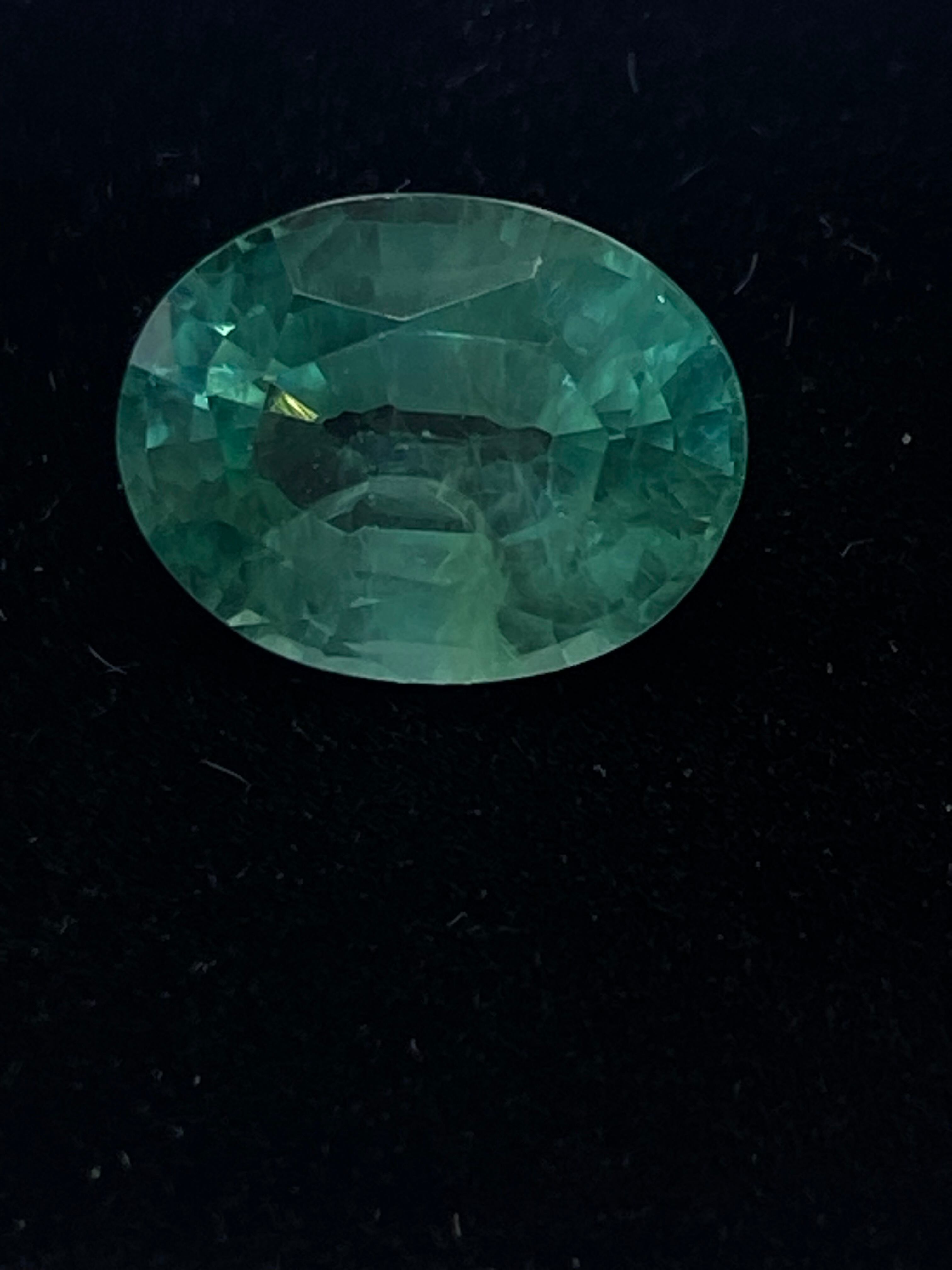 ラボ製作の上品質 シンセティック パライバトルマリン 4.34 ct # PB759 