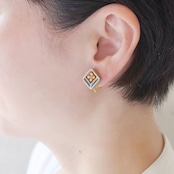 マジョリカ 花枠 小 ピアス・イヤリング