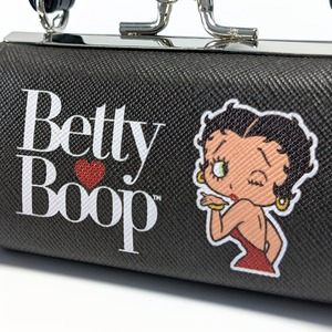 ✨️❦カバンに付けたら超ラブリー❦✨️【 Betty Boop ベティー・ブープ 】『 BLACK 』ミニ パース / ミニポーチ / ピルケース / コスメ / 小銭入れ〚アメリカン雑貨 アメトイ〛