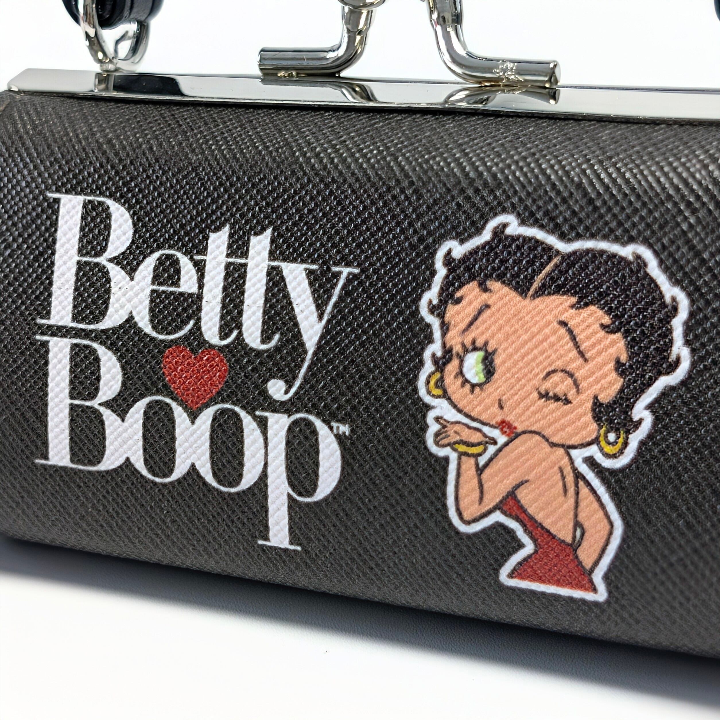 ✨️❦カバンに付けたら超ラブリー❦✨️【 Betty Boop ベティー・ブープ 】『 BLACK 』ミニ パース / ミニポーチ / ピルケース / コスメ / 小銭入れ〚アメリカン雑貨 アメトイ〛