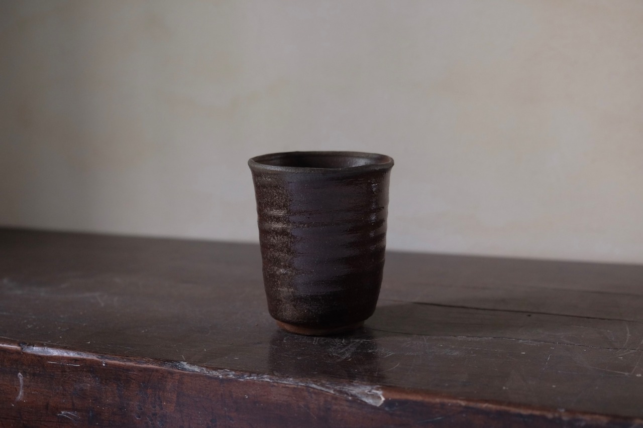 焼締麦酒杯/卯一　Yakishime beer cup/Uichi