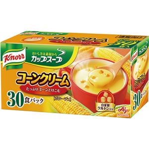 カップ　shop　1箱（30食）【×5セット】【代引不可】　クノール　17.6g　スープコーンクリーム　まとめ）味の素　yorisoi