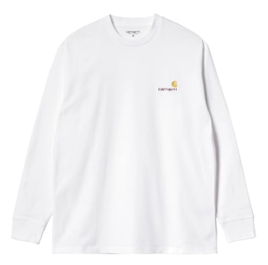 Carhartt (カーハート) L/S AMERICAN SCRIPT T-SHIRT - White